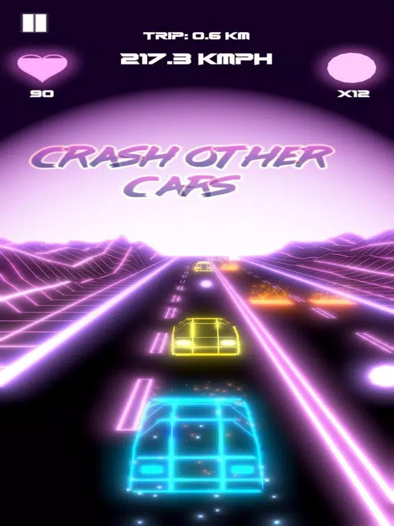 Capturas de pantalla de Neon Drive: Retro Days of 80s iPad 