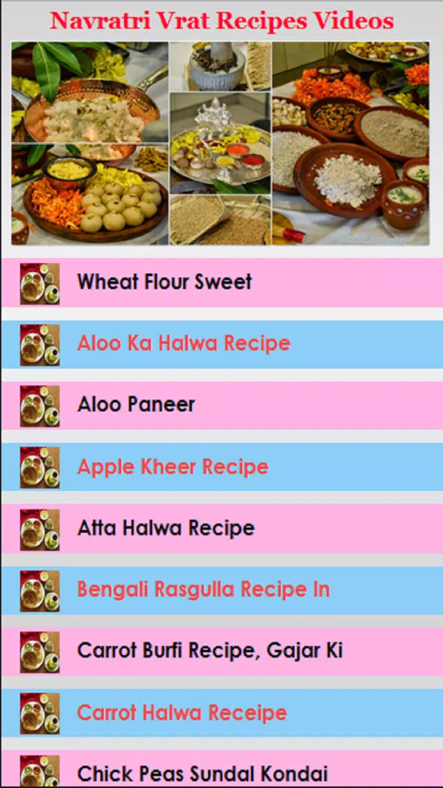 Navratri Vrat Recipes Videos Screenshots