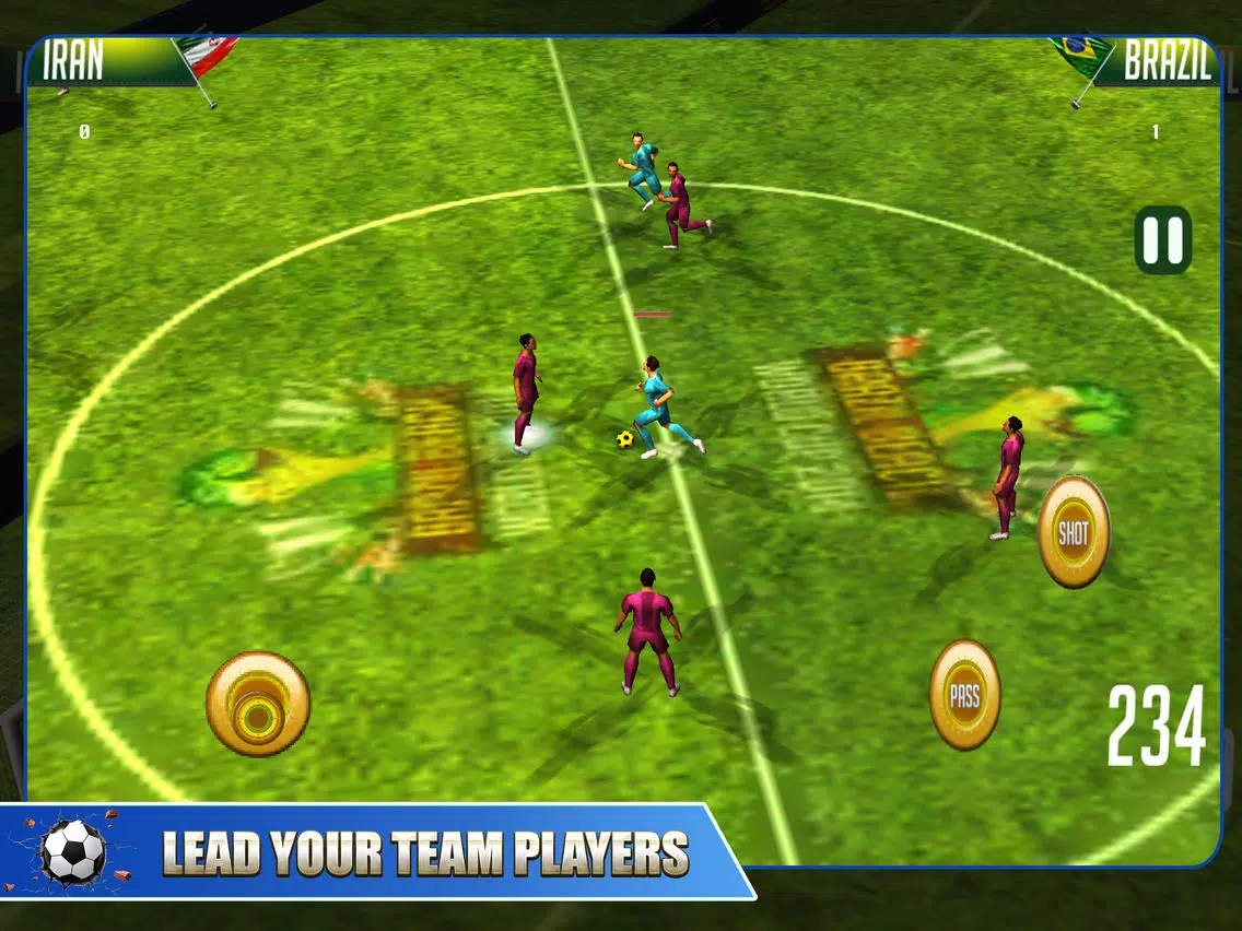 Real Superstars Football Challenge Team Pro iPad  스크린샷
