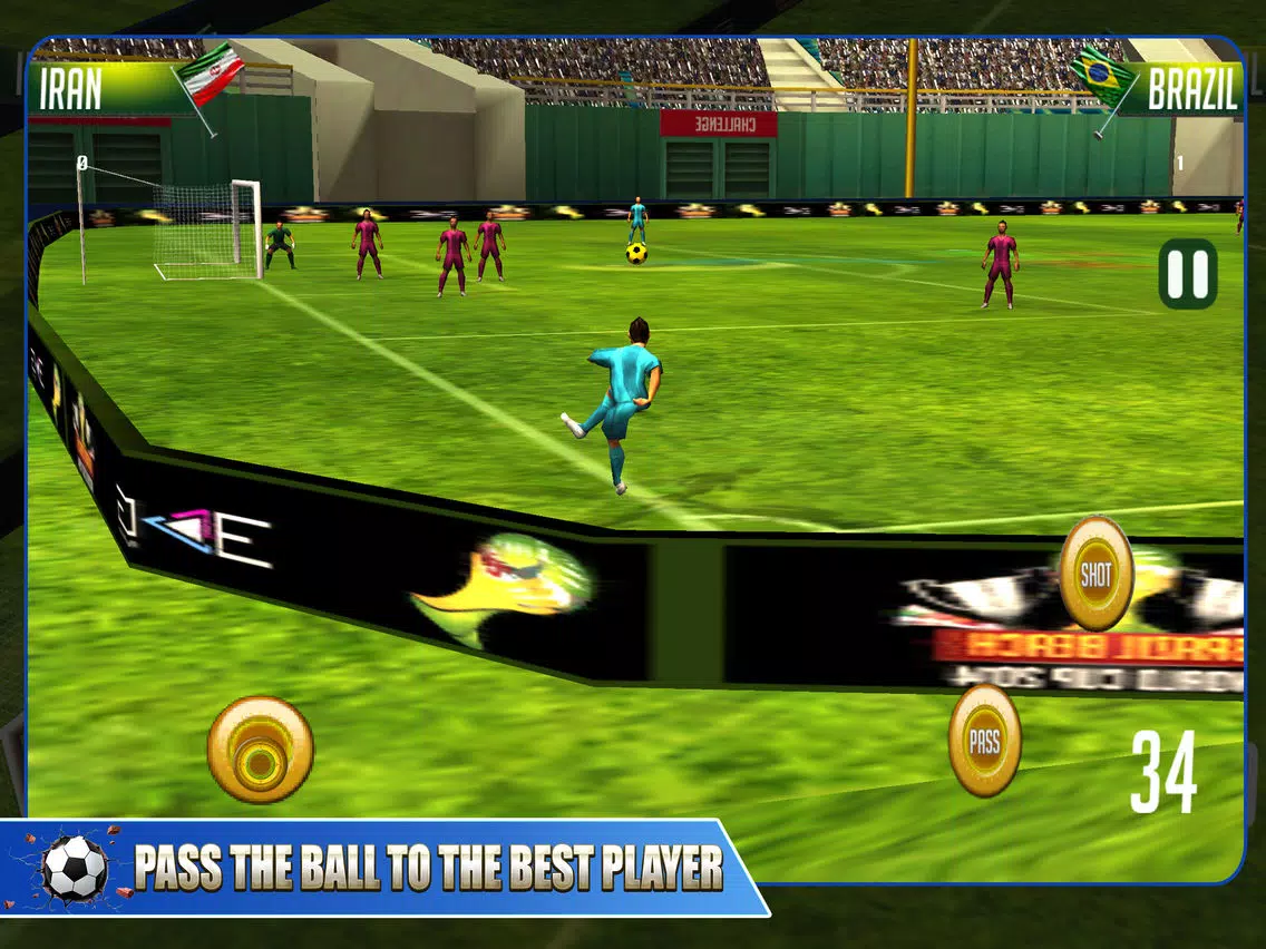 Real Superstars Football Challenge Team Pro iPad  스크린샷