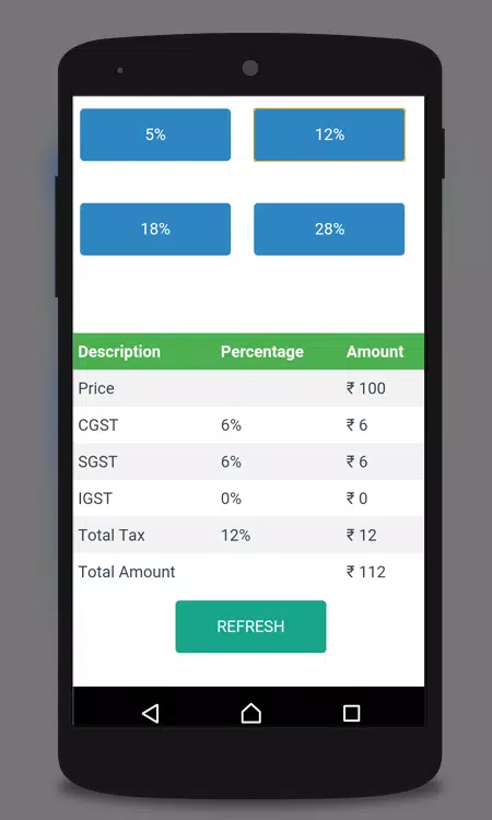 GST India Tax Information One Nation One Tax Screenshots