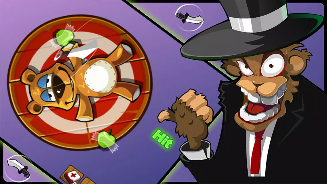 Tangkapan skrin Knife Master! - Throw Darts Shooting Training Game