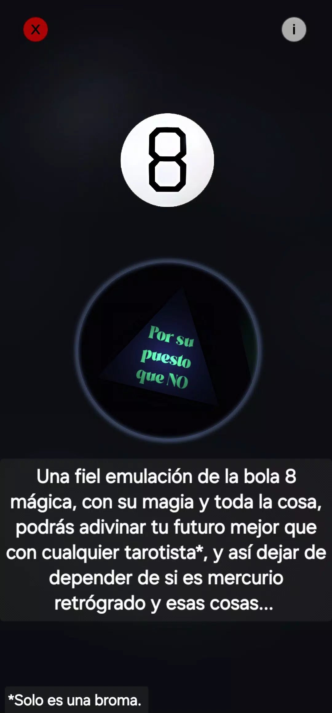 Bola 8 mágica adivina स्क्रीनशॉट
