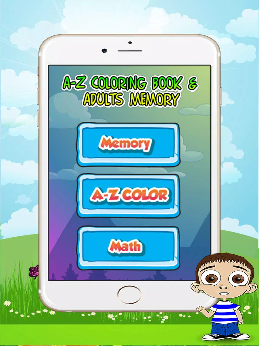 a-z coloring book & adults memory iPad Screenshots