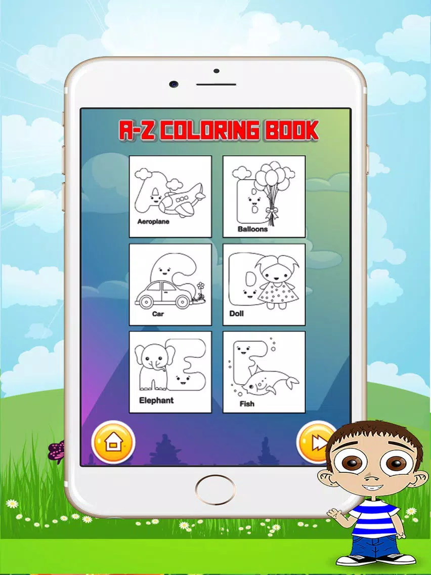 a-z coloring book & adults memory iPad Screenshots