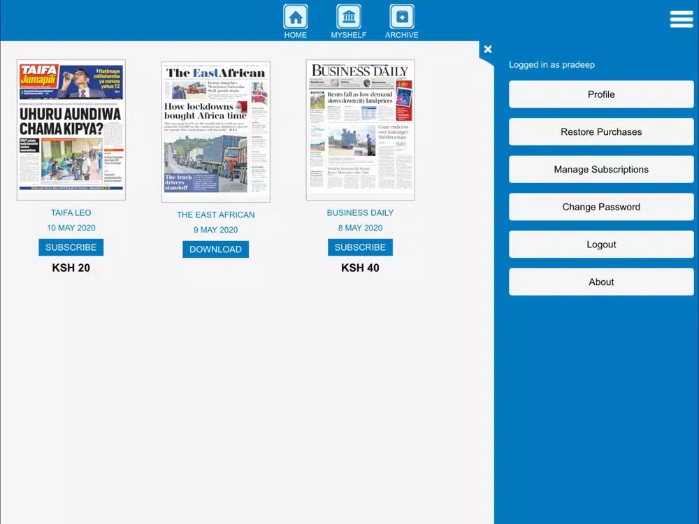 Nation ePaper iPad 应用截图