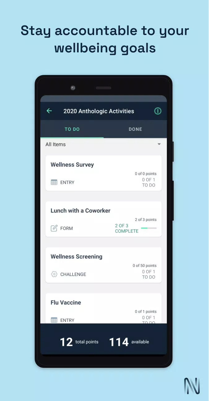 Ảnh chụp màn hình của Navigate Wellbeing