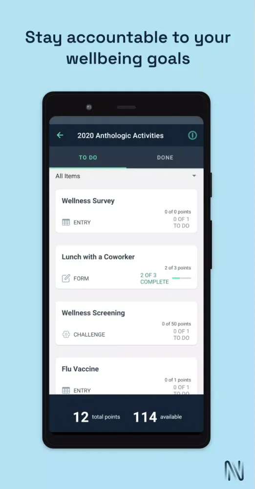 Navigate Wellbeing Screenshots
