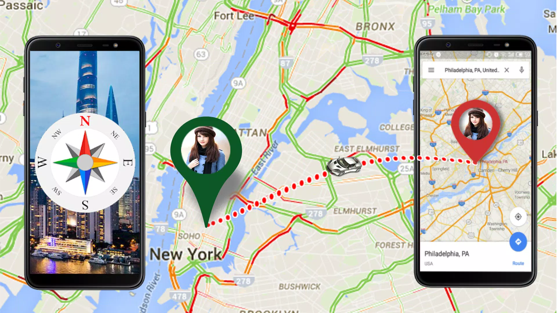 gps maps camera compass Screenshots