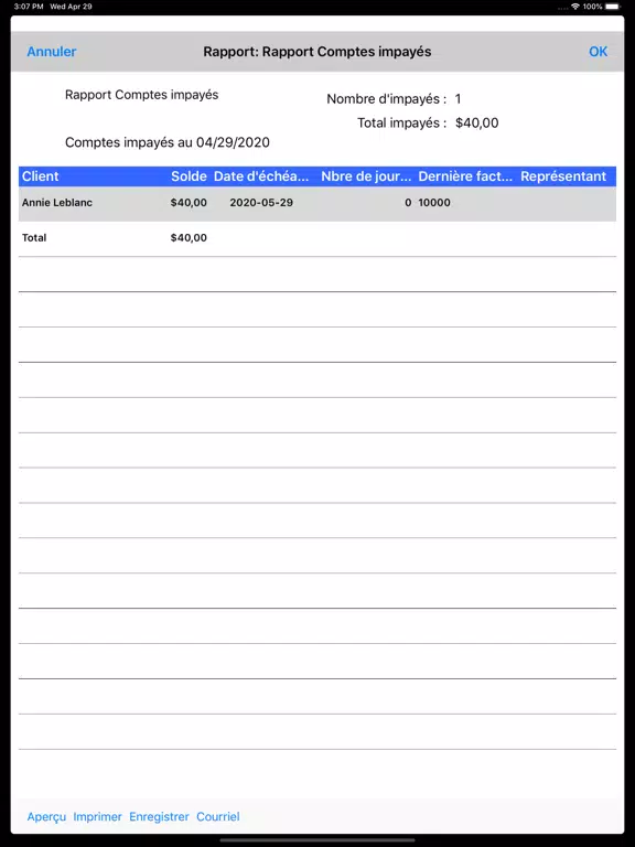 Express Invoice Français 2023 iPad Screenshots