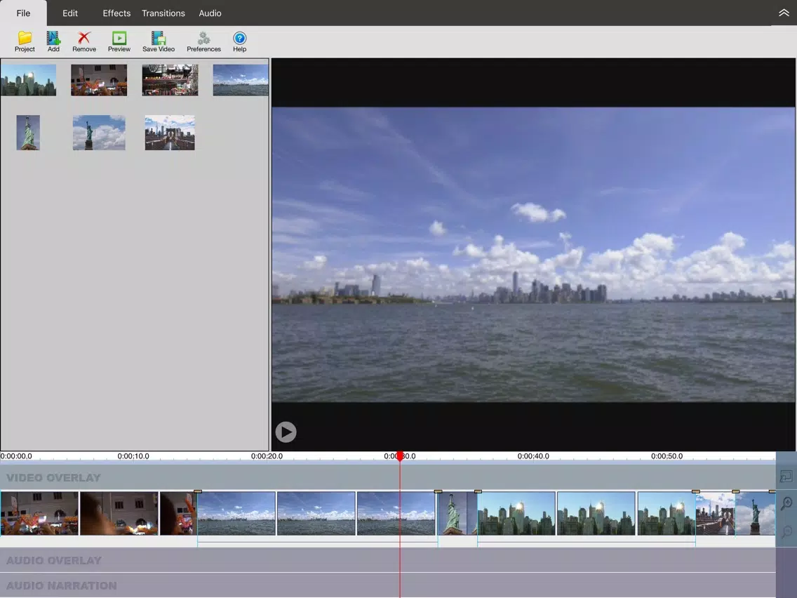 VideoPad Master's Edition iPad Screenshots