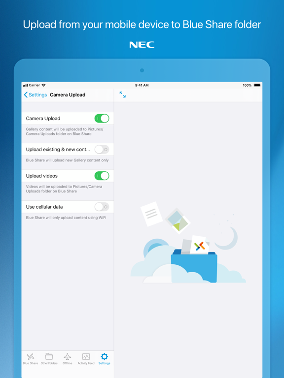 UNIVERGE BLUE™ SHARE iPad Screenshots