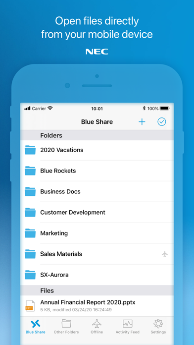 UNIVERGE BLUE™ SHARE Screenshots