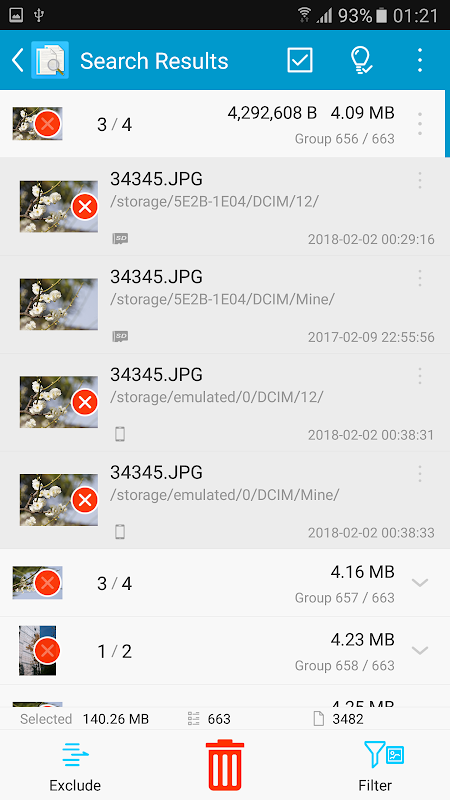 Search Duplicate File Screenshots