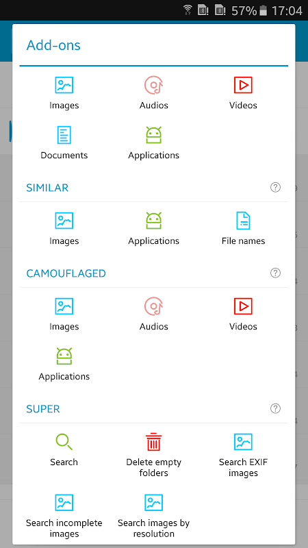 Search Duplicate File Screenshots
