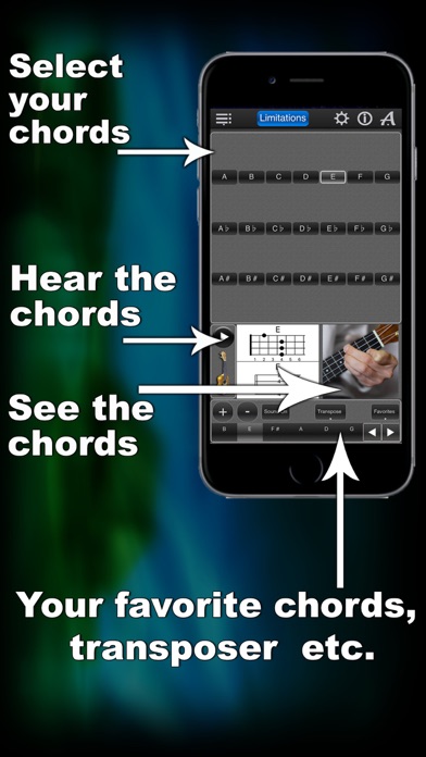 Ukulele Chords Lite LR Screenshots