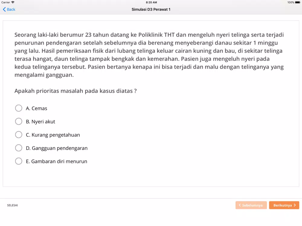 NEO PERAWAT: Simulasi 1 iPad Screenshots