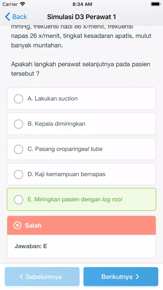 NEO PERAWAT: Simulasi 1 Screenshots