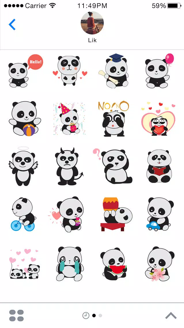 PandaMoji - Panda Stickers for iMessage Screenshots