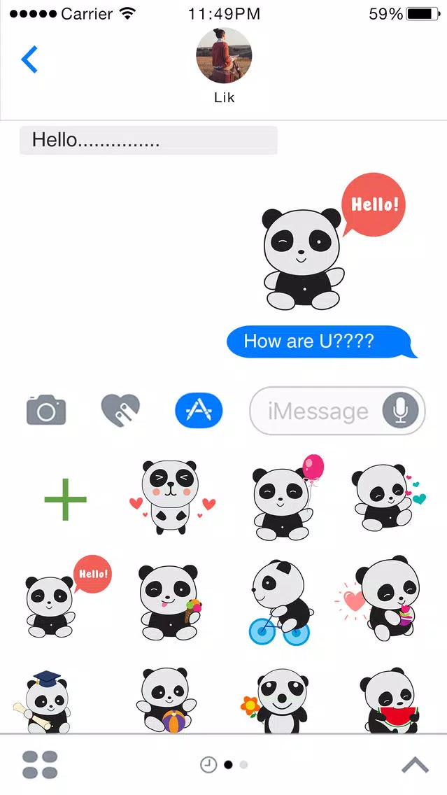 PandaMoji - Panda Stickers for iMessage Screenshots