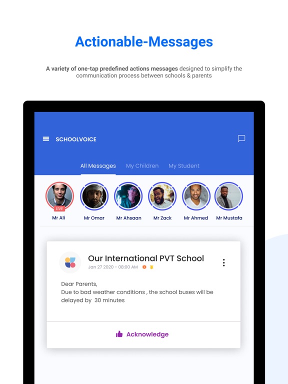 Schoolvoice - Your School App iPad स्क्रीनशॉट