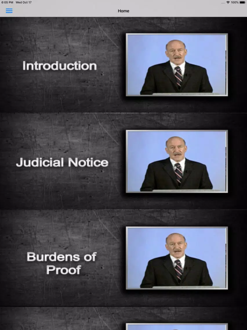 Evidence: Supreme Bar Review iPad Screenshots