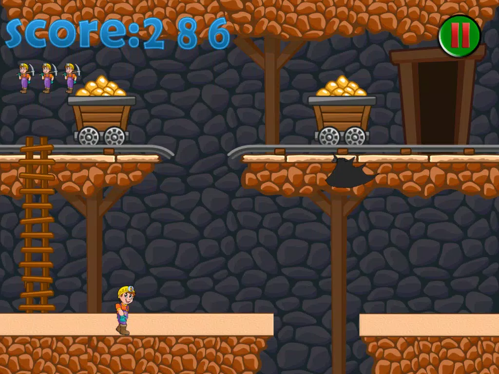 Gold Mine Pitfall Escape Dash iPad  Screenshots