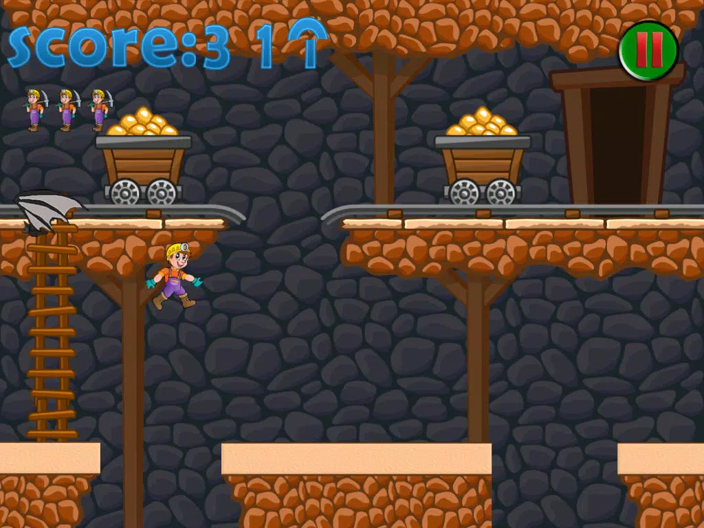 Gold Mine Pitfall Escape Dash iPad  Screenshots