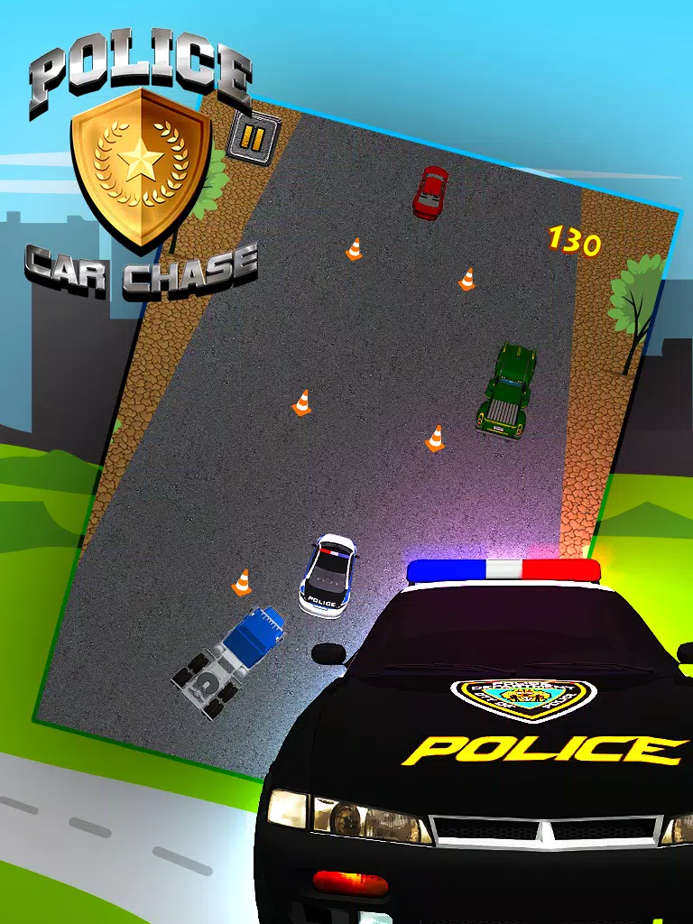 Police Pursuit Car Chase Speed Racer: Traffic Getaway Rush iPad  Screenshots