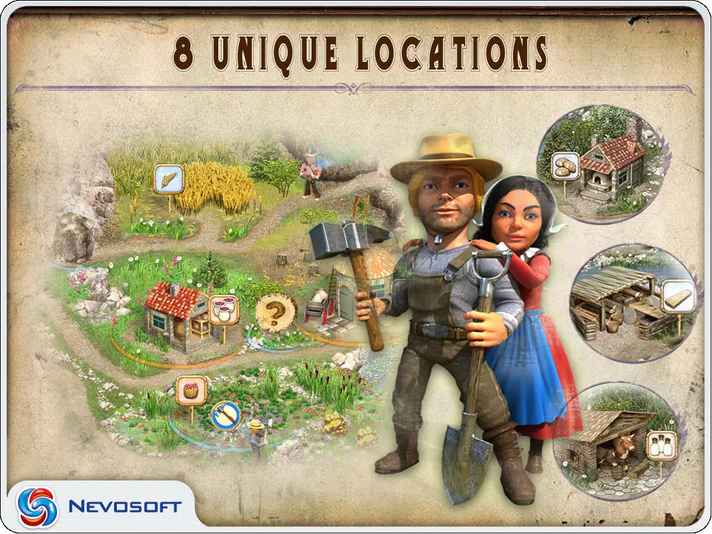Pioneer Lands HD lite: western settlers strategy iPad Screenshots