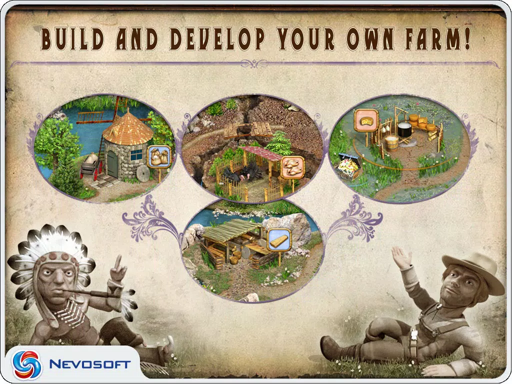 Pioneer Lands HD lite: western settlers strategy iPad Screenshots