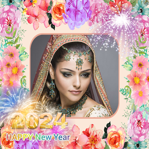 New year photo frame 2024