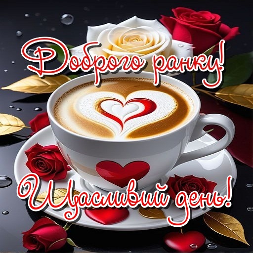 Доброго ранку!Щасливий день!