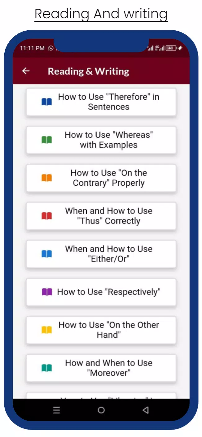 English Language Screenshots