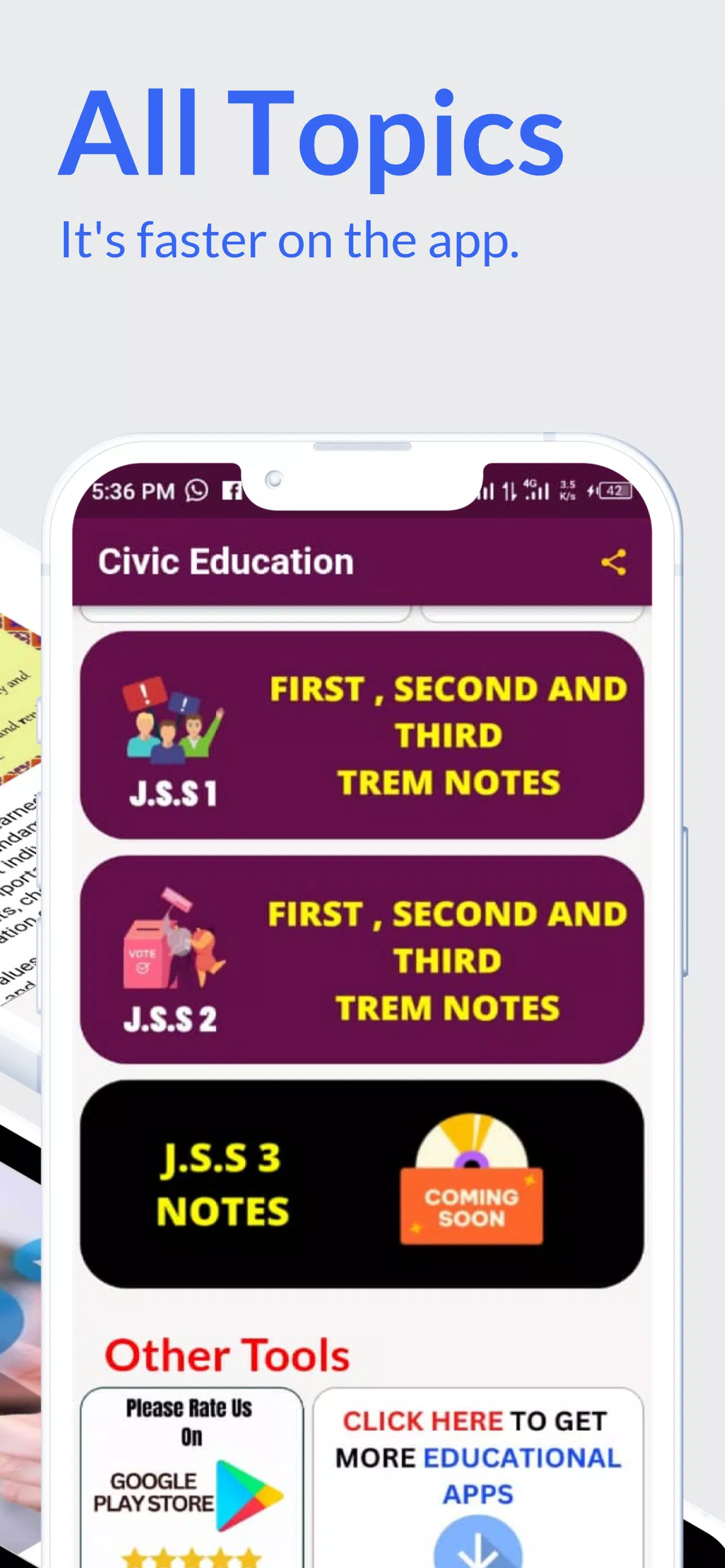 Civic Textbook (J.S.S 1-3) Screenshots