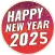 Happy New Year Stickers 2025