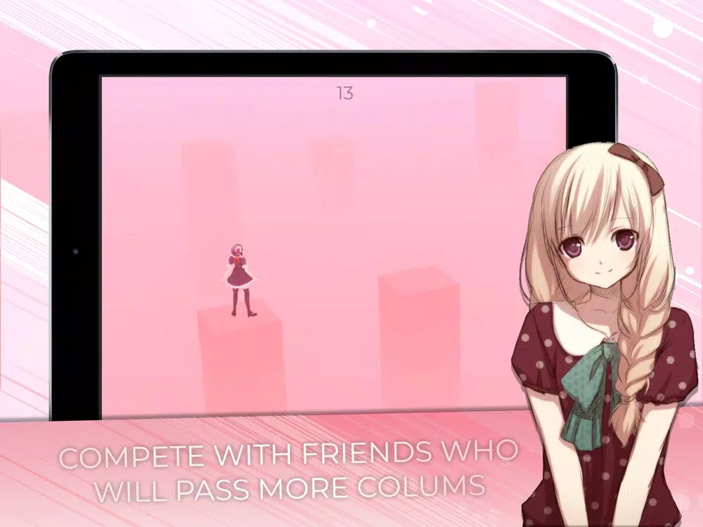 Anime Stick Girl Run iPad 应用截图