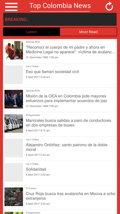 Top Colombia News Screenshots