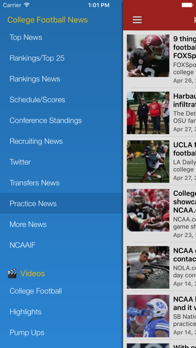 College Football News - Scores, Schedule & Ranking Screenshots