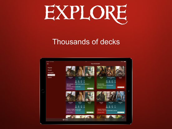 Rings DeckbuildeR iPad Screenshots