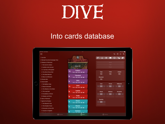 Rings DeckbuildeR iPad Screenshots