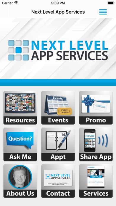Capturas de tela do Next Level App Services
