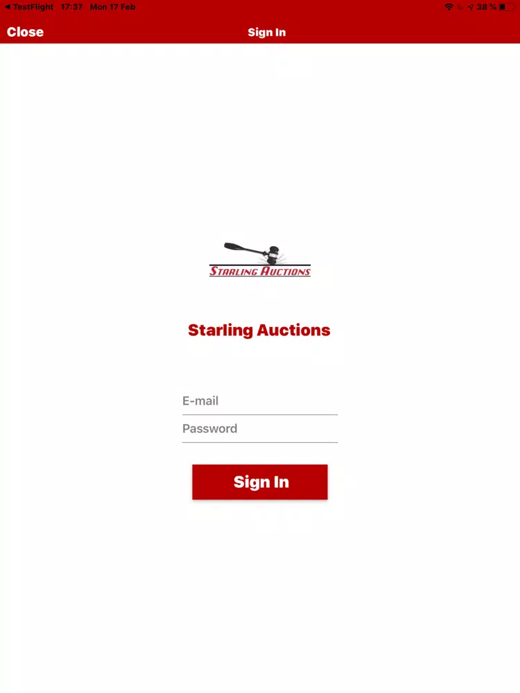Starling Auctions iPad Screenshots