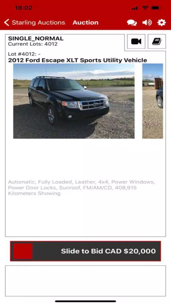 Starling Auctions Screenshots