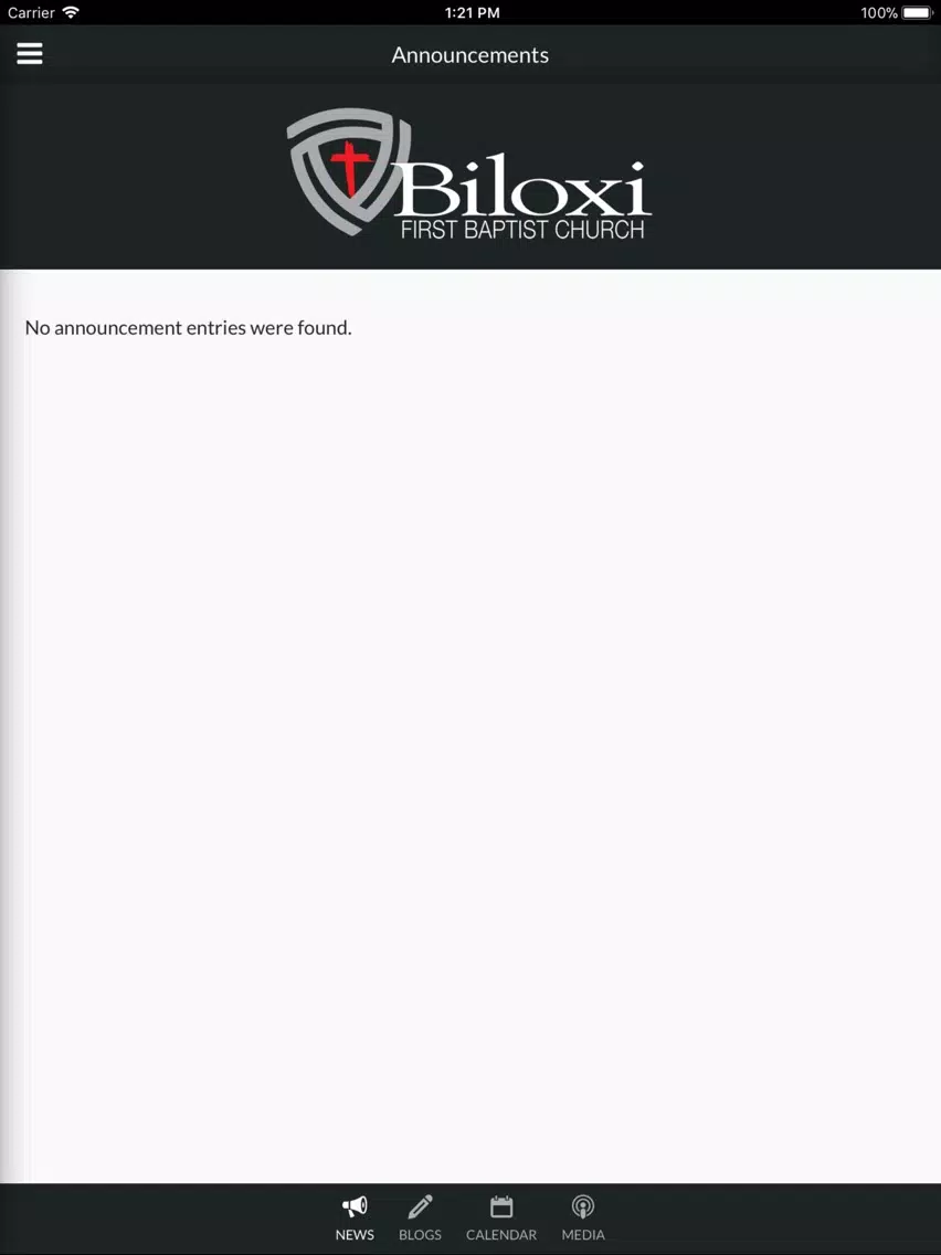 First Baptist Church Biloxi iPad Screenshots