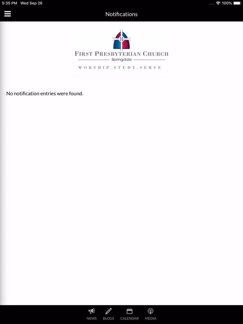 FPC Springdale iPad Screenshots