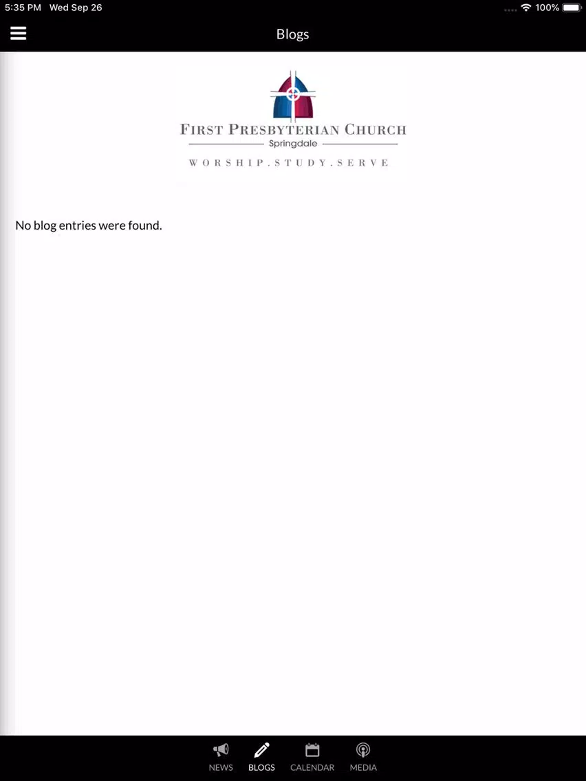 FPC Springdale iPad Screenshots
