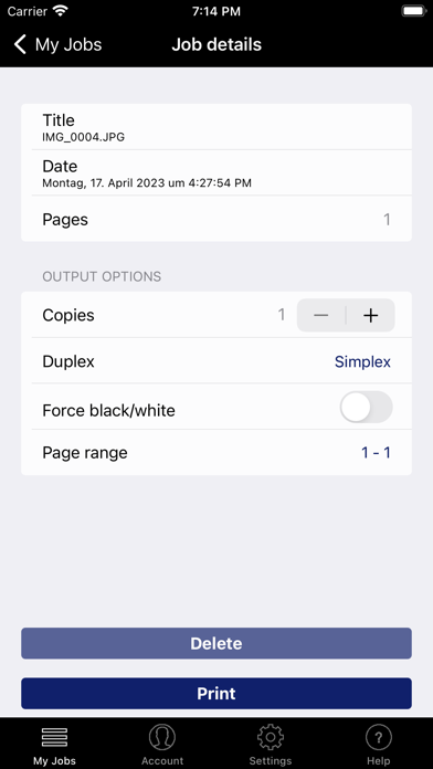 SAFEQ Cloud Screenshots