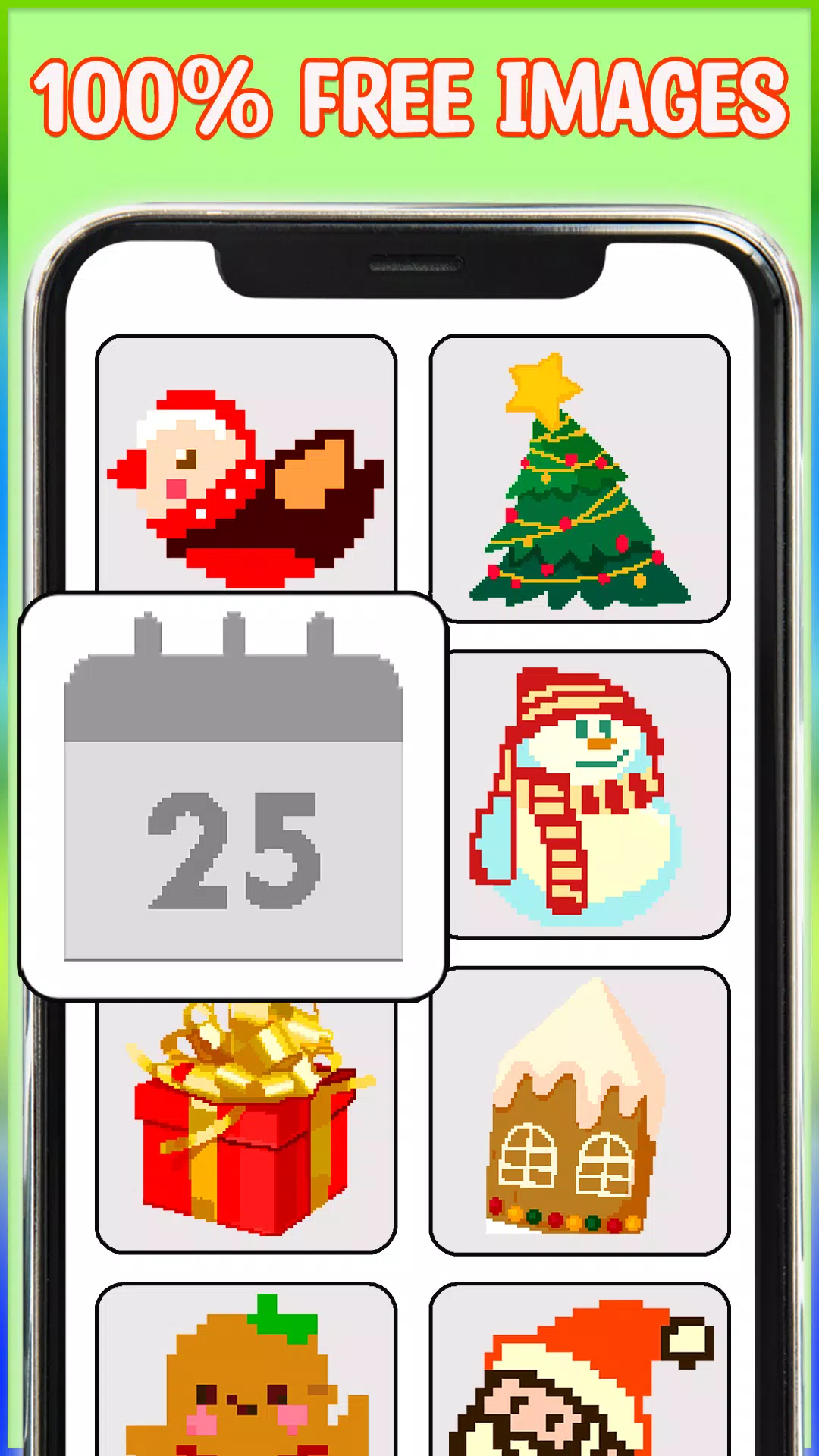 Christmas Pixel Art Coloring Screenshots