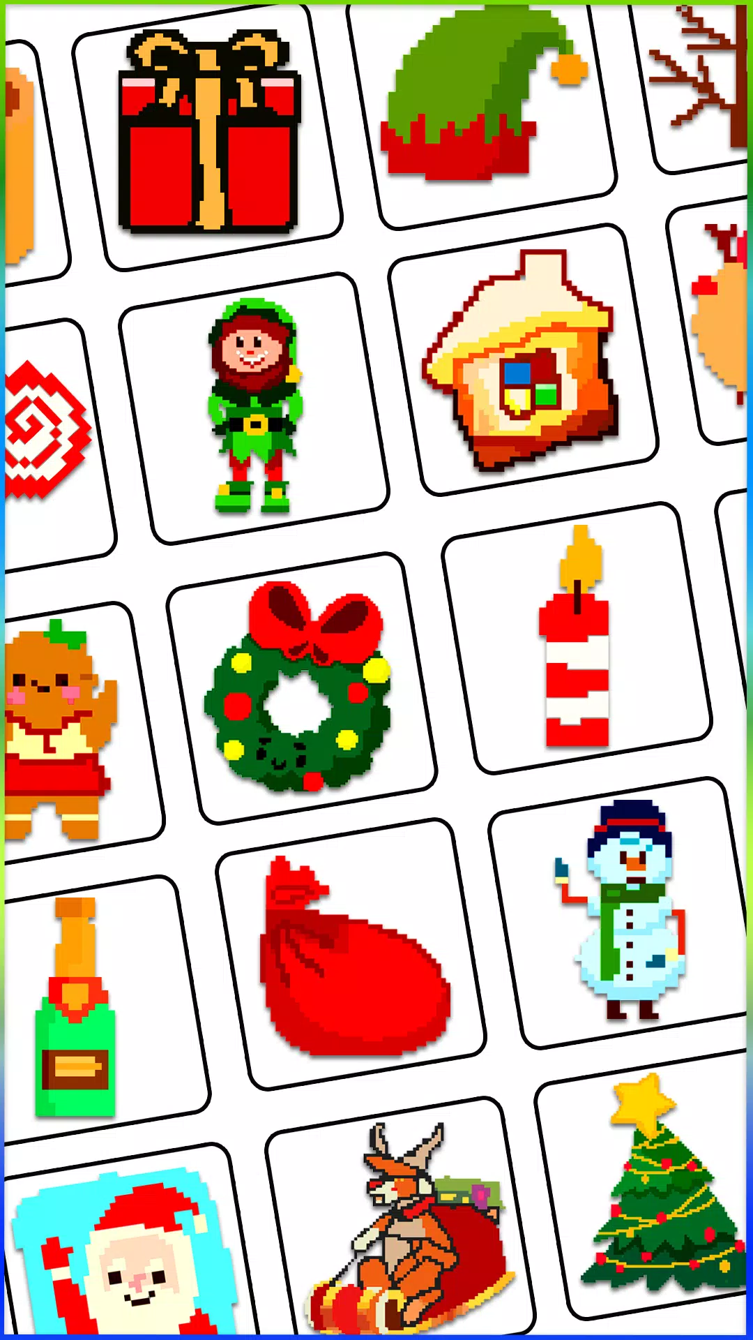 Christmas Pixel Art Coloring Screenshots